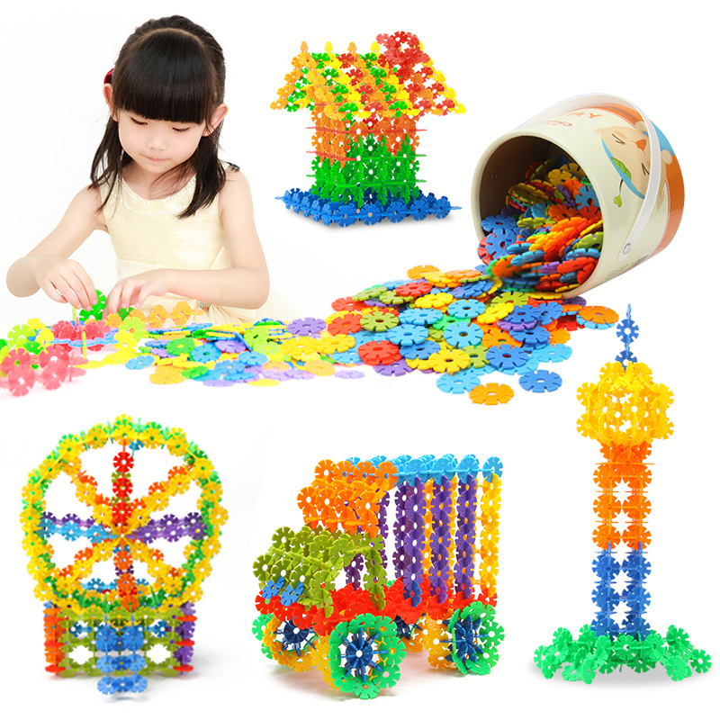 Spike Ball Game - 200 ชิ้นเกล็ดหิมะของเล่น educativos บล็อกอาคารอิฐบล็อก DIY ปริศนาของเล่นเพื่อการศึกษาของเล่นเด็ก