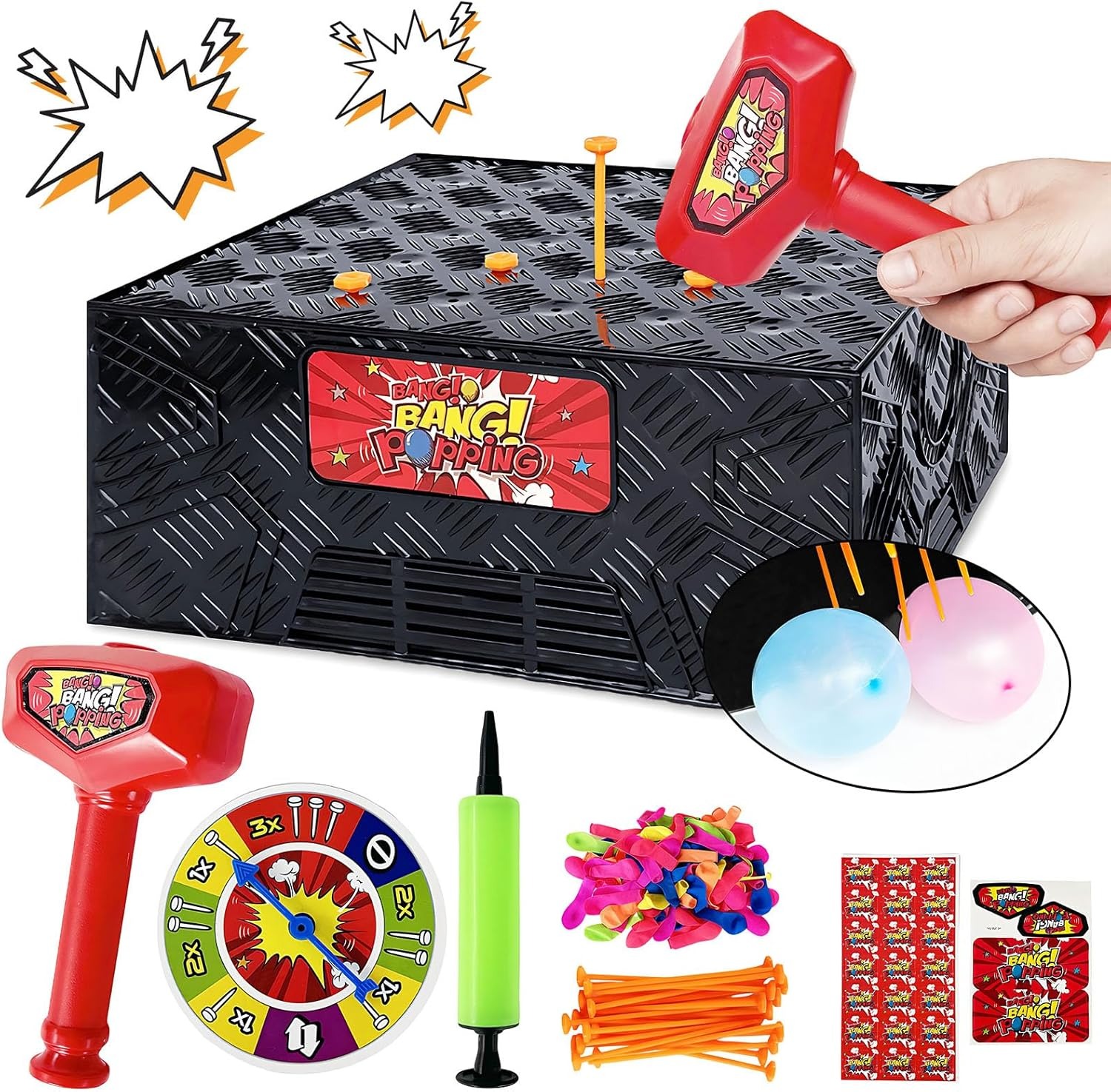 Party Games Multiplayer - เกมกระดานระเบิดบอลลูนผู้เล่นหลายคนของเล่นตลกสําหรับเทศกาลและงานปาร์ตี้ - ของขวัญอีสเตอร์ที่สนุกสนานและโต้ตอบการแข่งขันเด็กผู้หญิง