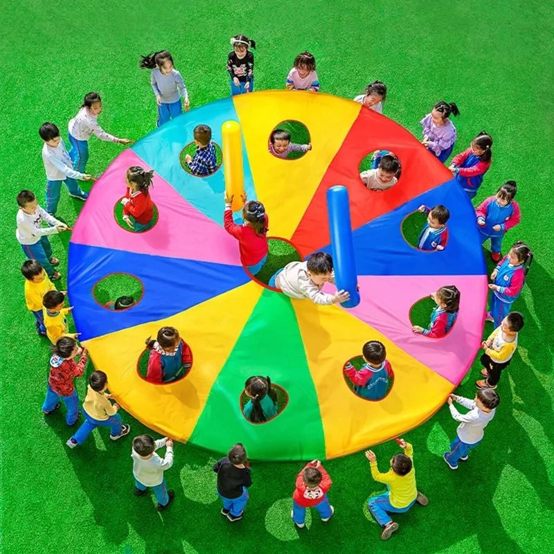 Party Games Kids Outdoor - ร่มร่มร่อนสีรุ้ง เกมนักล่ากอเฟอร์ แบบเล่นหลายคน ซ่อนหา สนุกสนานกลางแจ้ง สำหรับเด็ก
