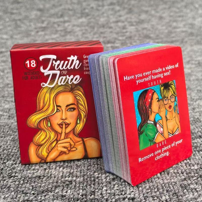 Party Games Questions For Adults - 100 คำถาม ความจริงหรือท้าทาย เกมไพ่ปาร์ตี้แสนสนุกสำหรับผู้ใหญ่ หรือของขวัญสุดแสบสำหรับคู่รัก พร้อมท้าทายสุดฮาและความจริงที่น่าตกใจ