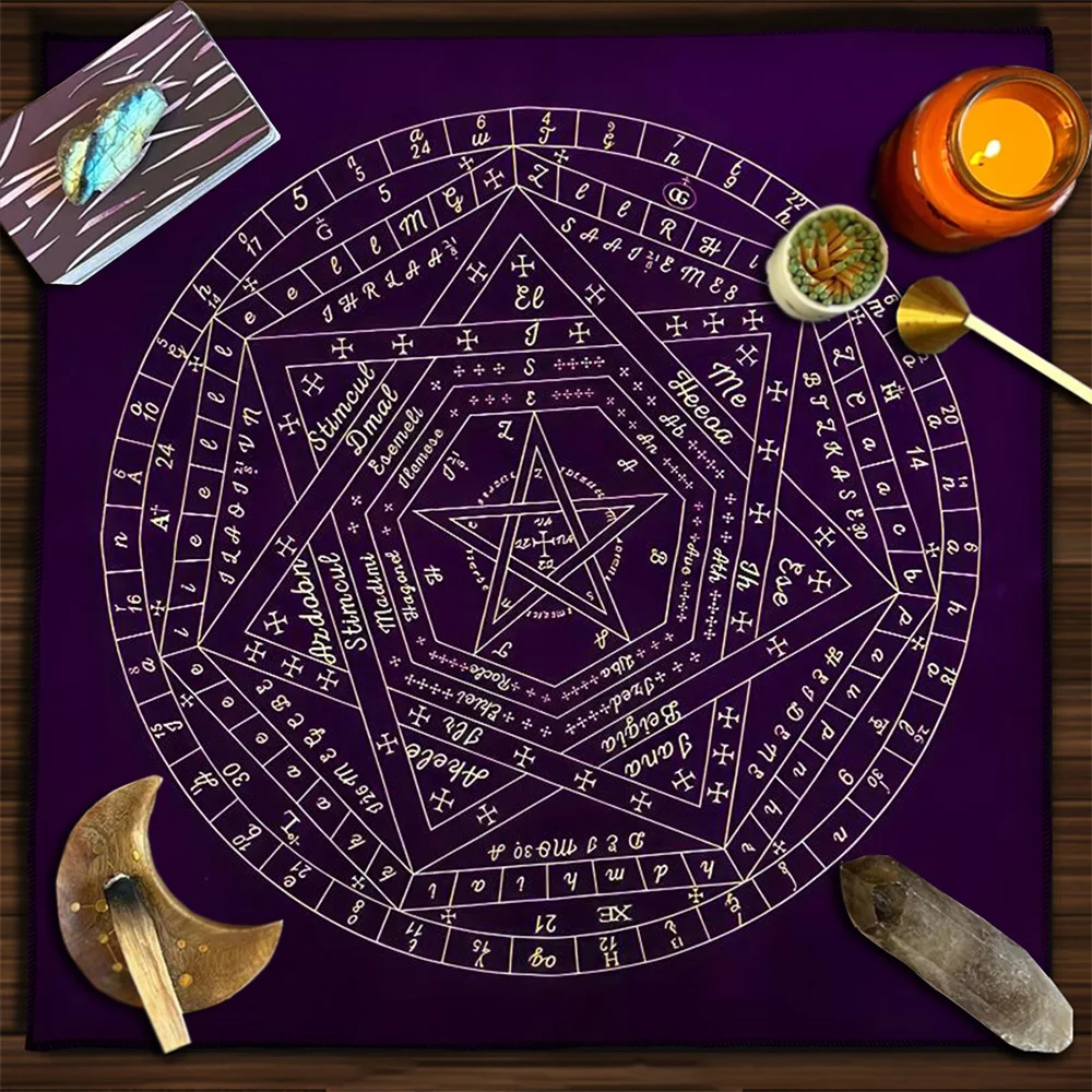ผ้าปูโต๊ะไพ่ทาโรต์ ลายซิกิลัม  - Zodiac Party Games บทวิจารณ์และราคา