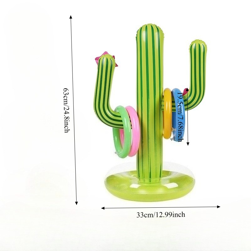 Inflatable Cactus Ring Toss Ga - Party Games Kids Outdoor บทวิจารณ์และราคา