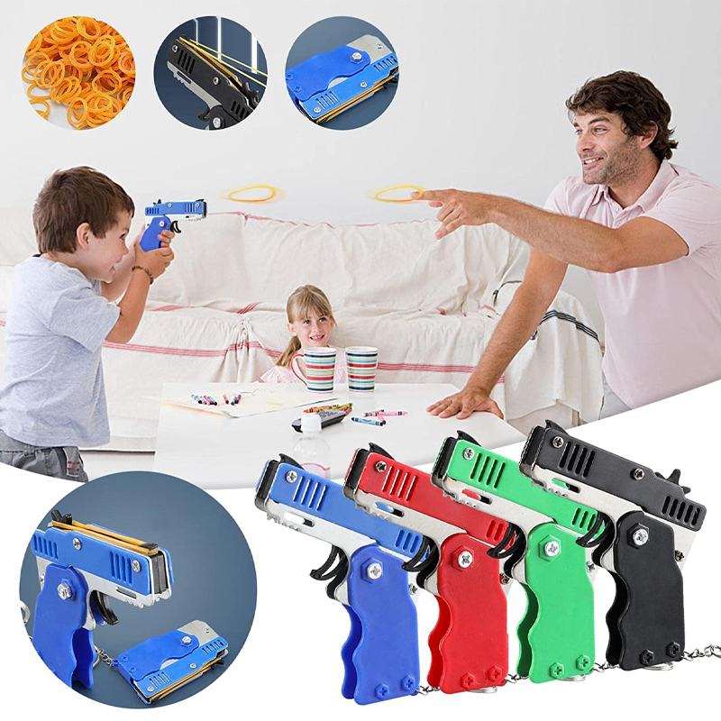 มินิพวงกุญแจยาง Band ปืนของเล่ - Party Games Kids Outdoor บทวิจารณ์และราคา