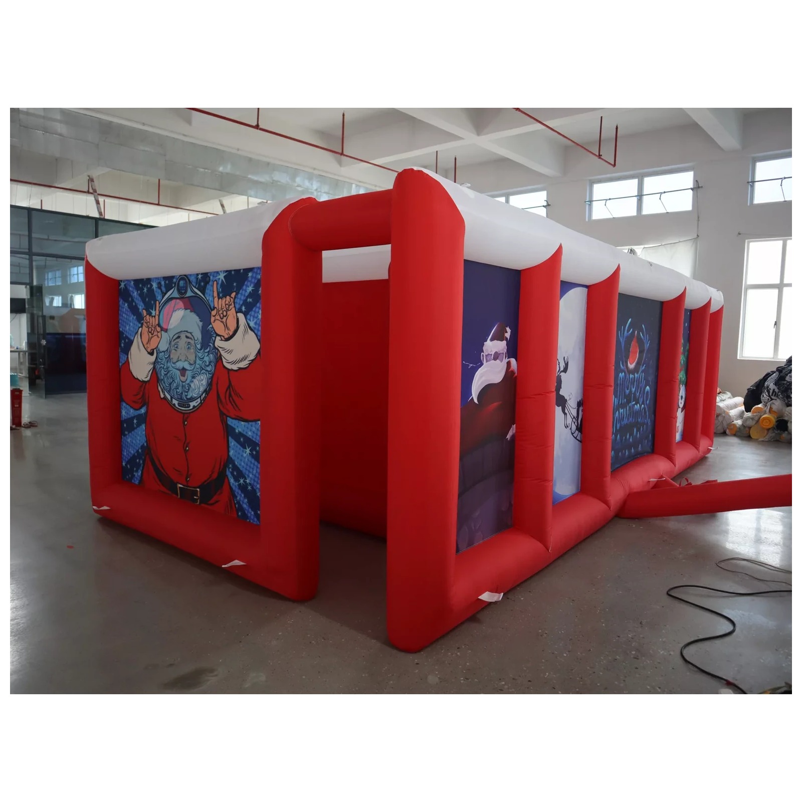 เขาวงกตเป่าลมหลังคาเรียบสีแดงข - Party Games Kids Outdoor บทวิจารณ์และราคา